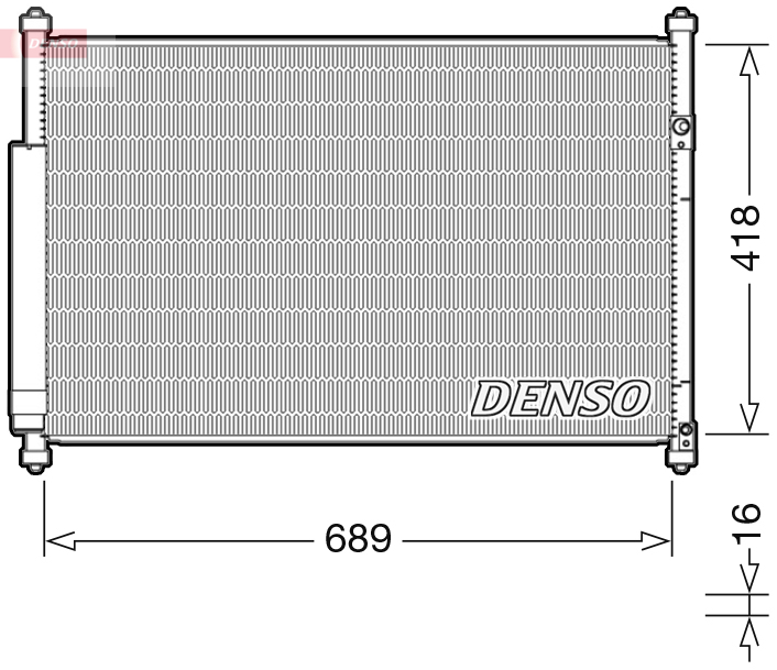 DENSO Kondensor, klimaanlæg dcn47006 for SUZUKI