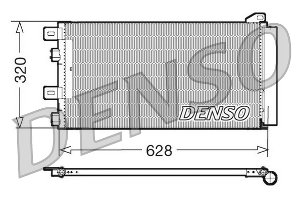 DENSO Kondensor, klimaanlæg dcn05101 for MINI BMW