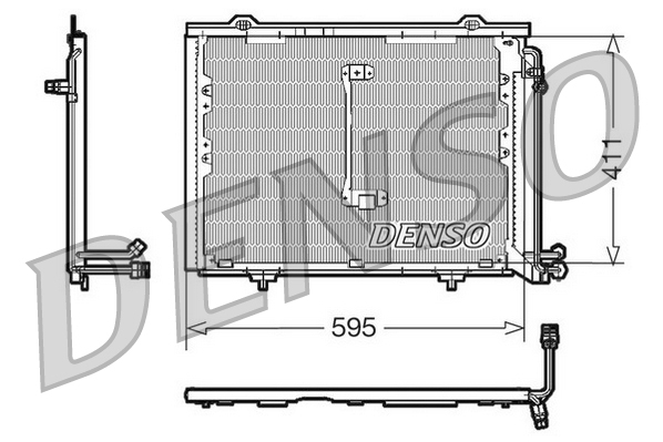 DENSO Kondensor, klimaanlæg dcn17013 for MERCEDES-BENZ
