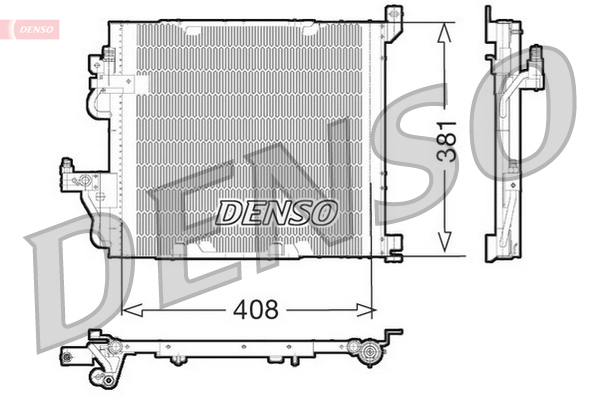 DENSO Kondensor, klimaanlæg dcn20012 for OPEL VAUXHALL