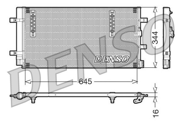 DENSO Kondensor, klimaanlæg dcn32060 for VW