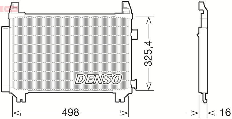 DENSO Kondensor, klimaanlæg dcn50029 for TOYOTA