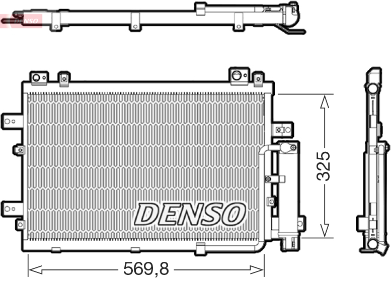 DENSO Kondensor, klimaanlæg dcn41030 for HYUNDAI