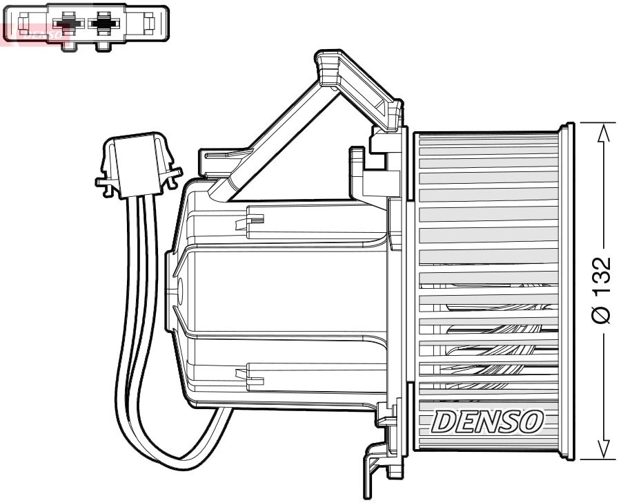 DENSO Kabineblæser dea02009 for AUDI