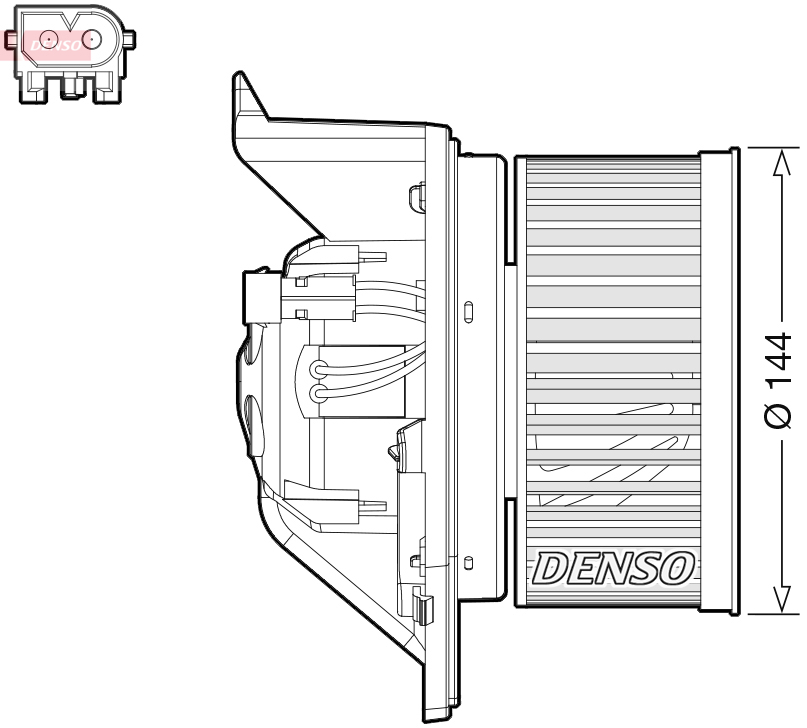 DENSO Kabineblæser dea05005 for BMW