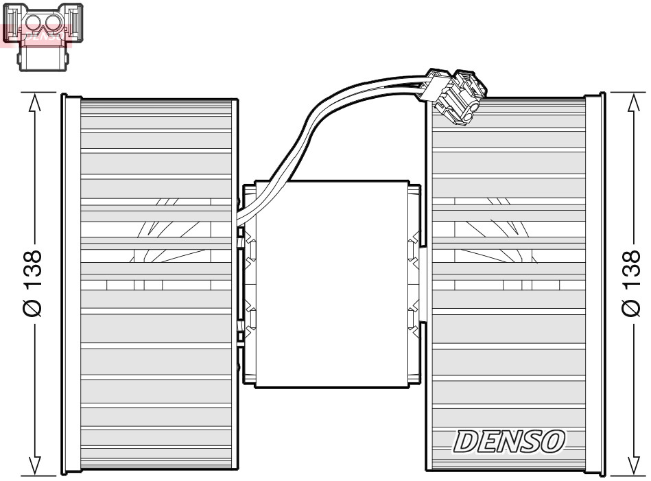 DENSO Kabineblæser dea05006 for BMW