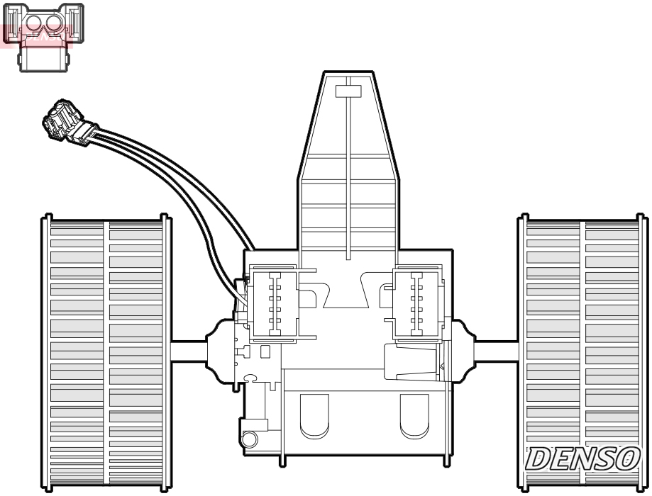DENSO Kabineblæser dea05009 for BMW