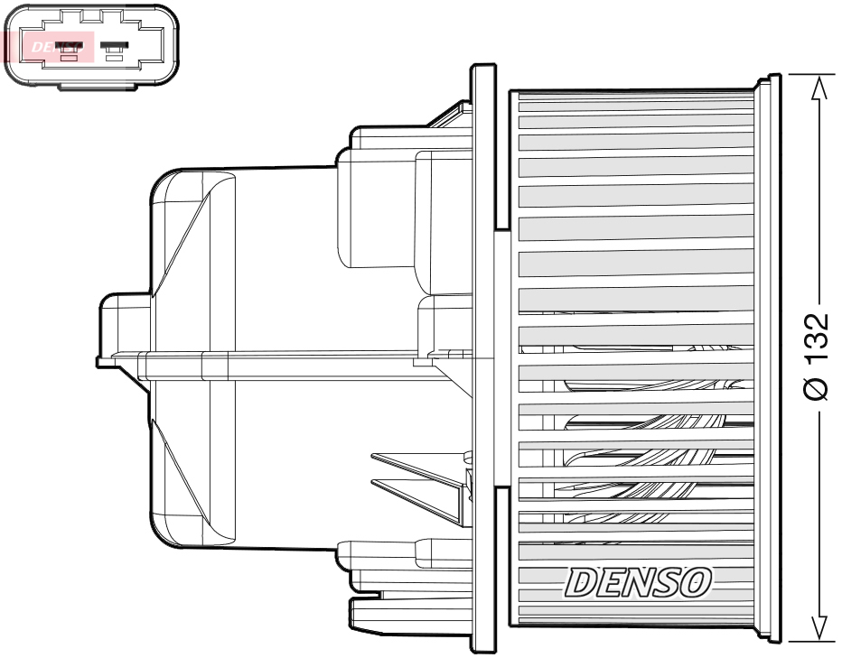 DENSO Kabineblæser dea33002 for VOLVO LAND ROVER