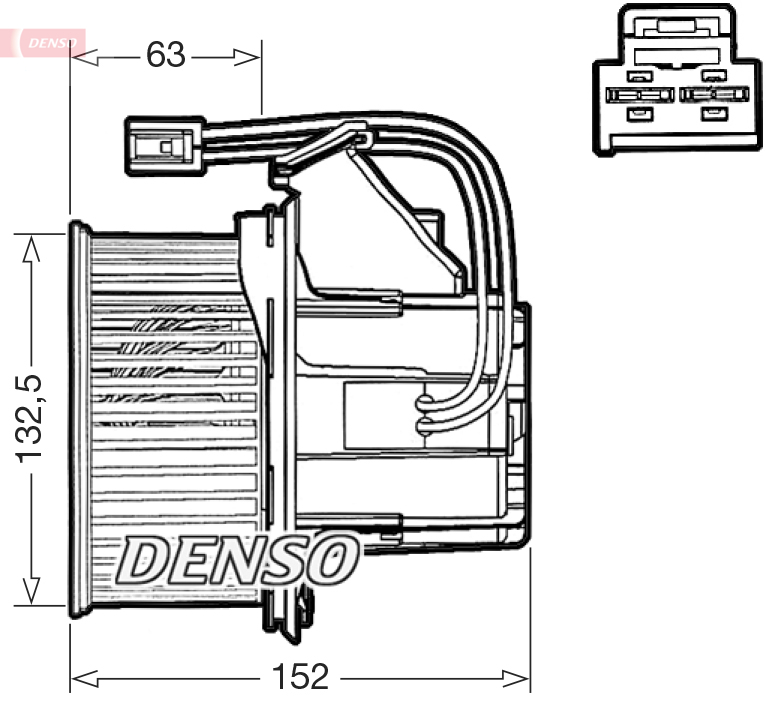 DENSO Kabineblæser dea17018 for MERCEDES-BENZ
