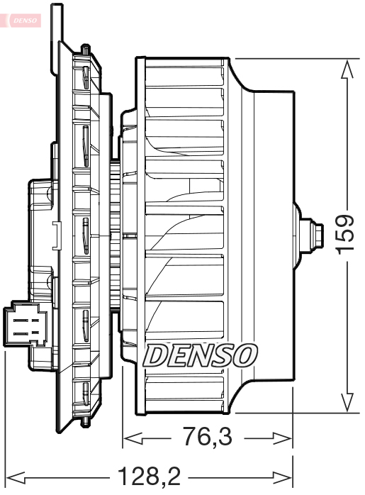 DENSO Kabineblæser dea17016 for MERCEDES-BENZ