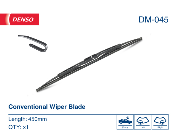 DENSO Viskerblad dm045 for FERRARI MASERATI CITROËN MITSUBISHI NISSAN SUBARU TOYOTA
