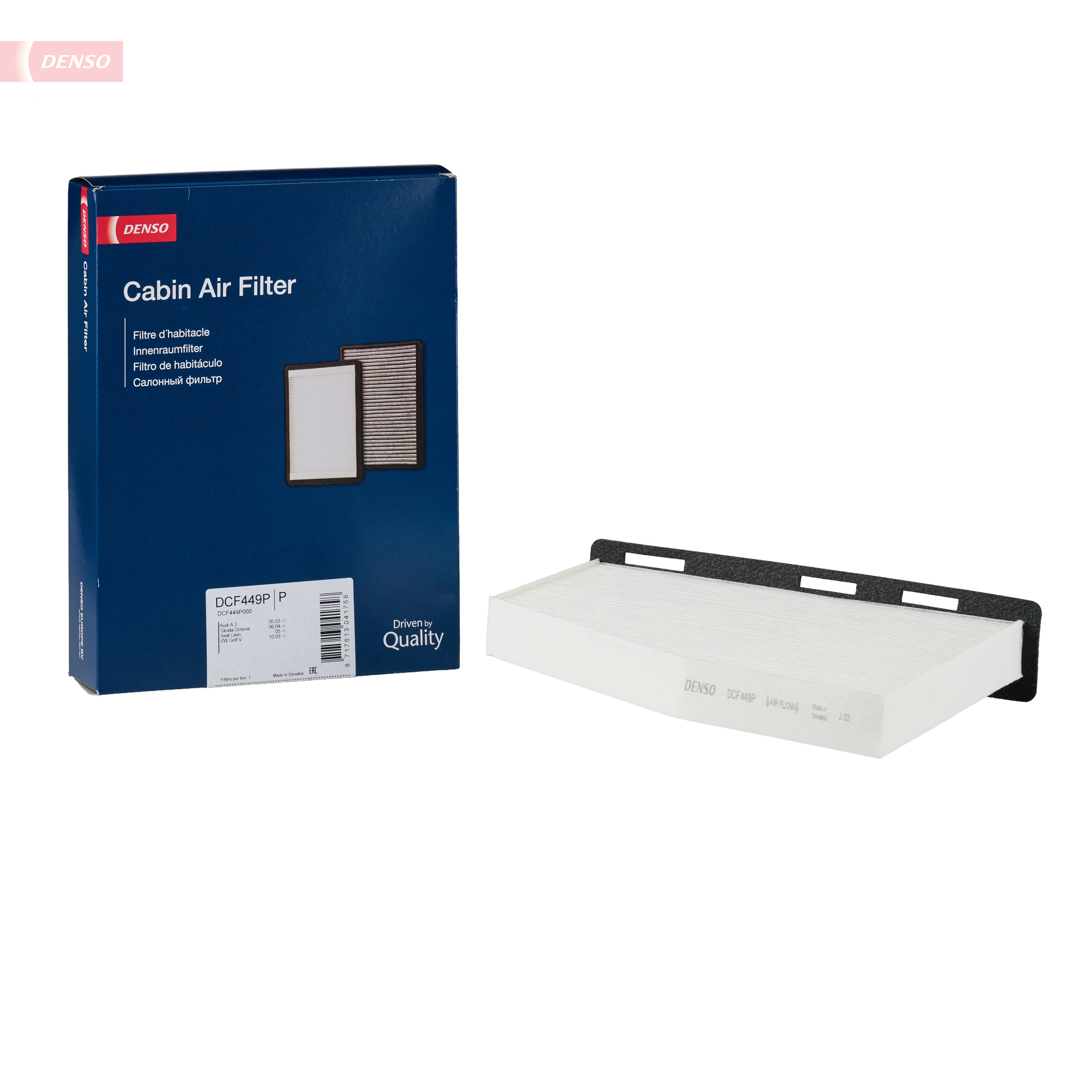 DENSO Kabineluftfilter dcf449p for VW