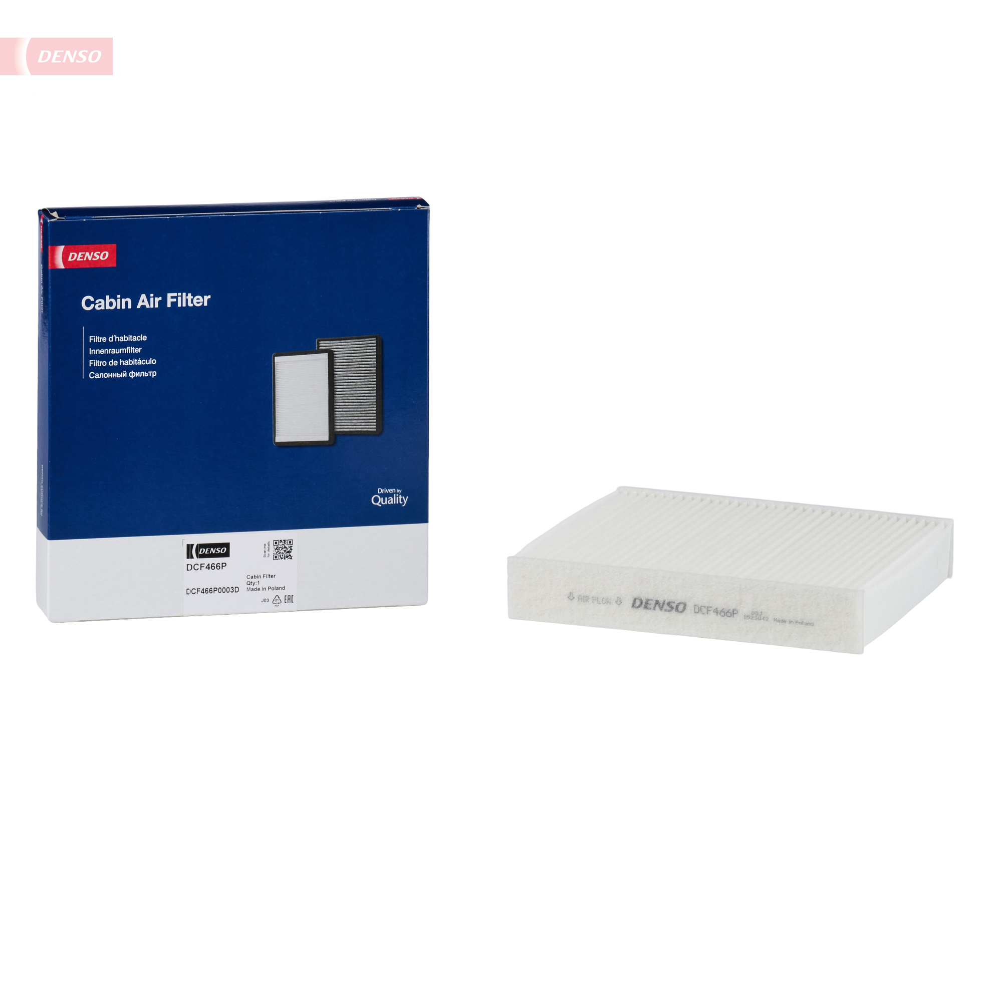 DENSO Kabineluftfilter dcf466p for FIAT HONDA SUZUKI TOYOTA