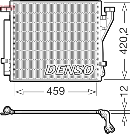 DENSO Kondensor, klimaanlæg dcn41037 for HYUNDAI