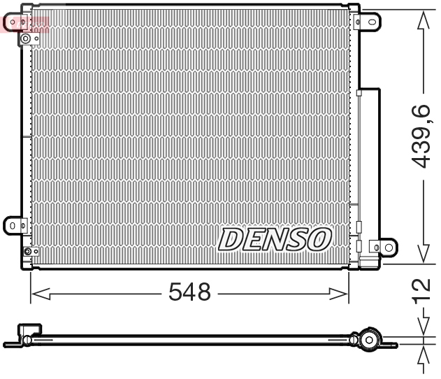 DENSO Kondensor, klimaanlæg DCN40039 for HONDA