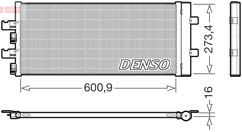 DENSO Kondensor, klimaanlæg dcn05111 for BMW