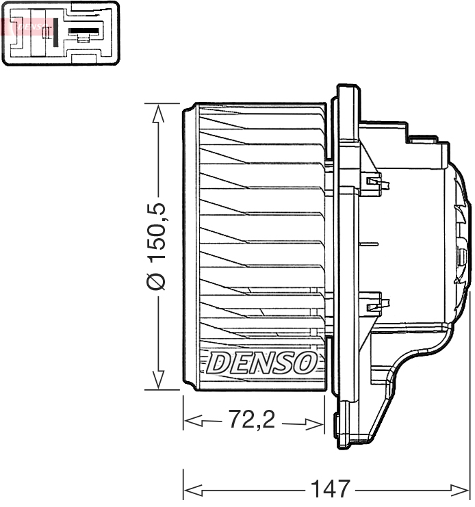 DENSO Kabineblæser dea41016 for HYUNDAI