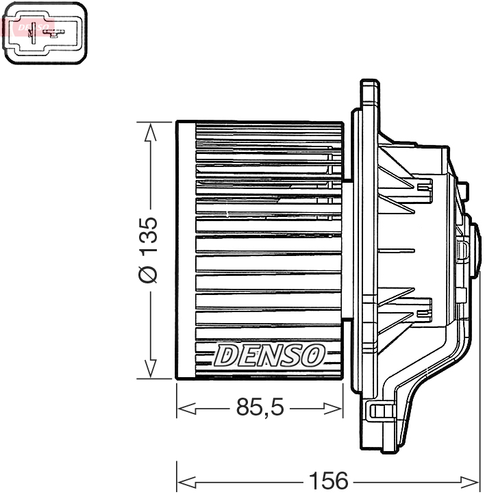 DENSO Kabineblæser dea43016 for KIA