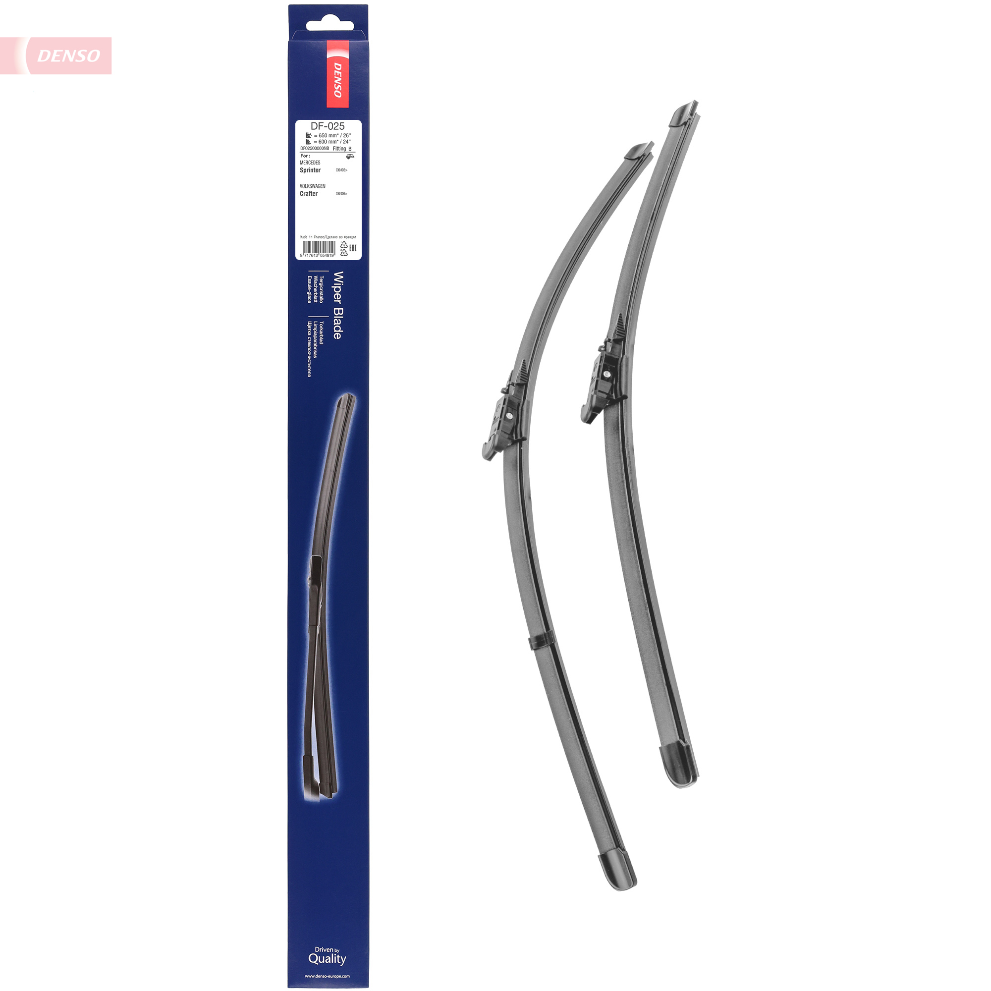 DENSO Viskerblad df025 for MERCEDES-BENZ