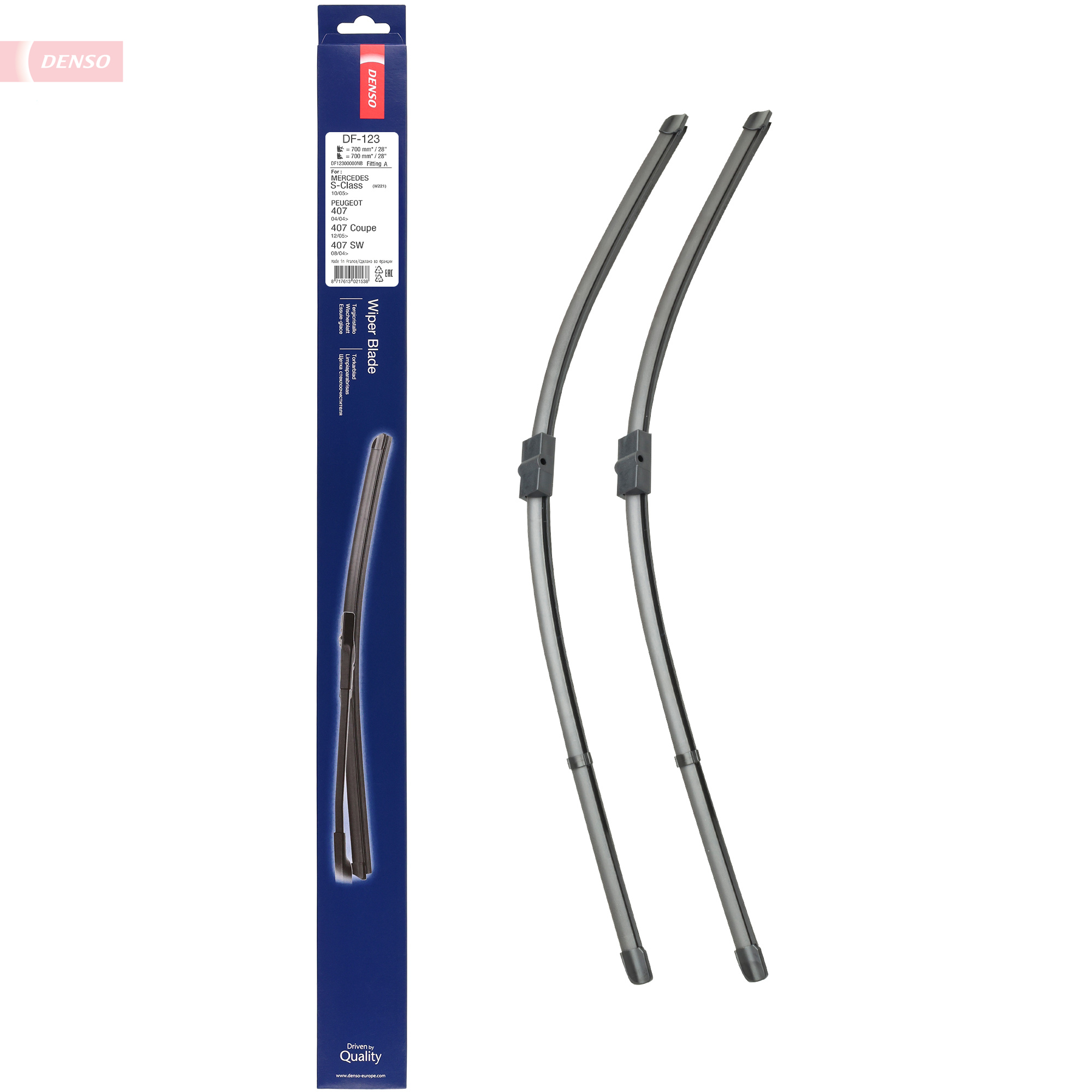 DENSO Viskerblad DF-123 for MERCEDES-BENZ
