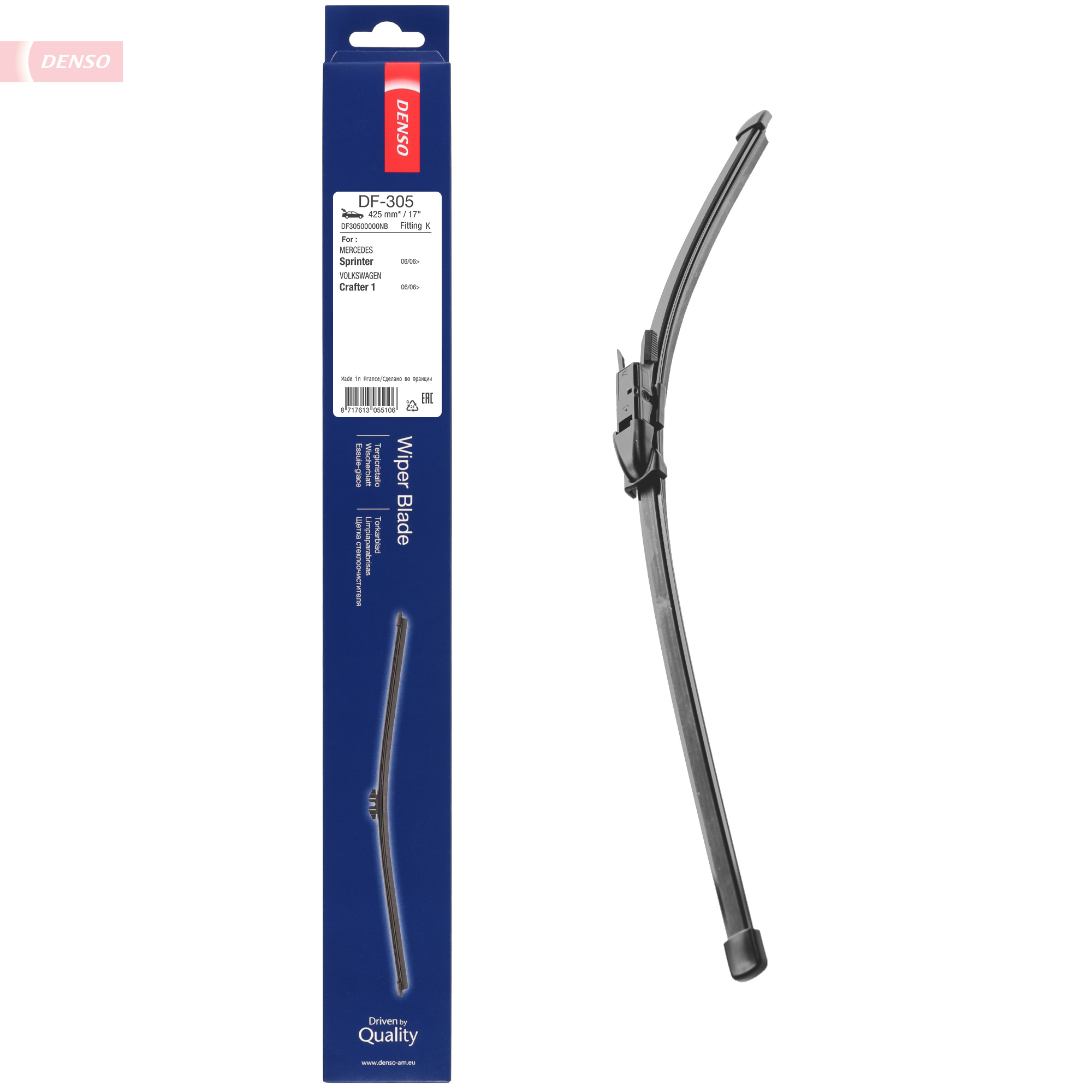 DENSO Viskerblad df305 for MERCEDES-BENZ LAND ROVER