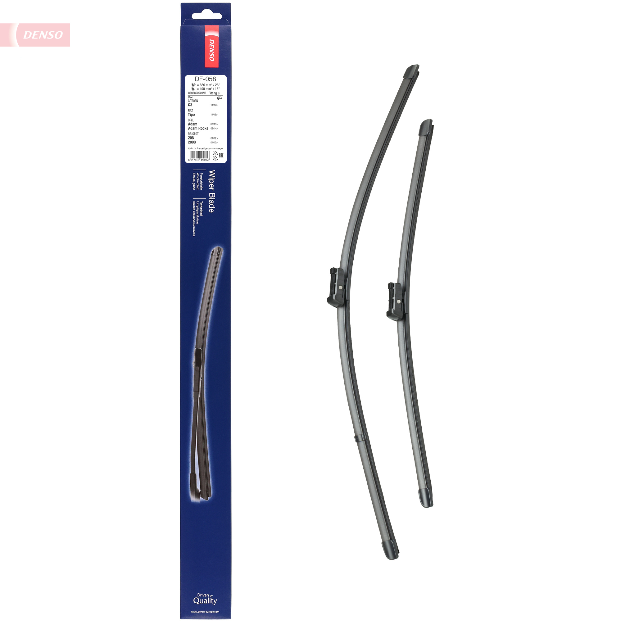 DENSO Viskerblad df058 for OPEL PEUGEOT