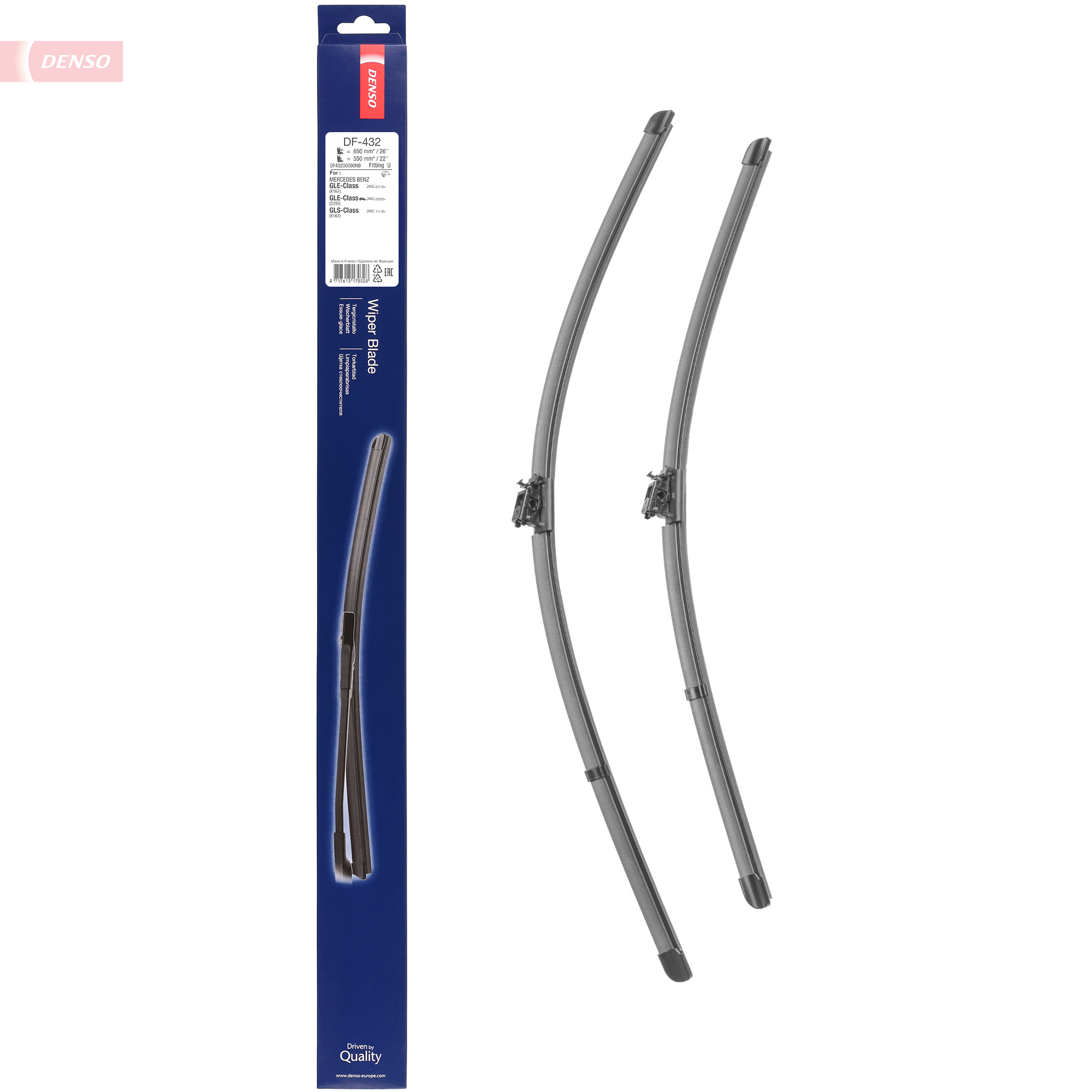 DENSO Viskerblad df432 for MERCEDES-BENZ