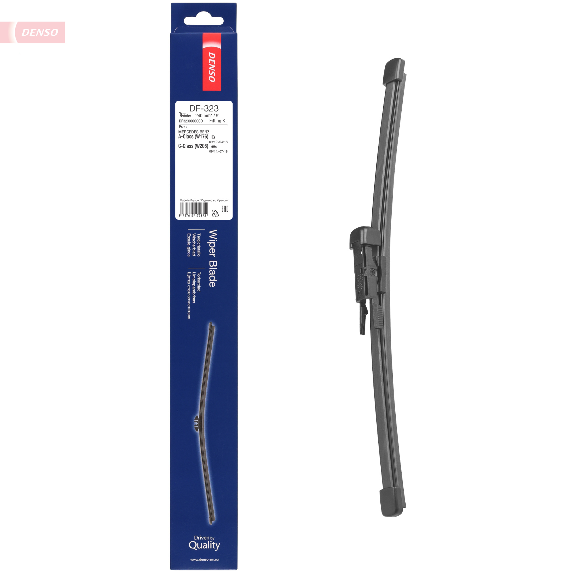 DENSO Viskerblad df323 for MERCEDES-BENZ CITROËN