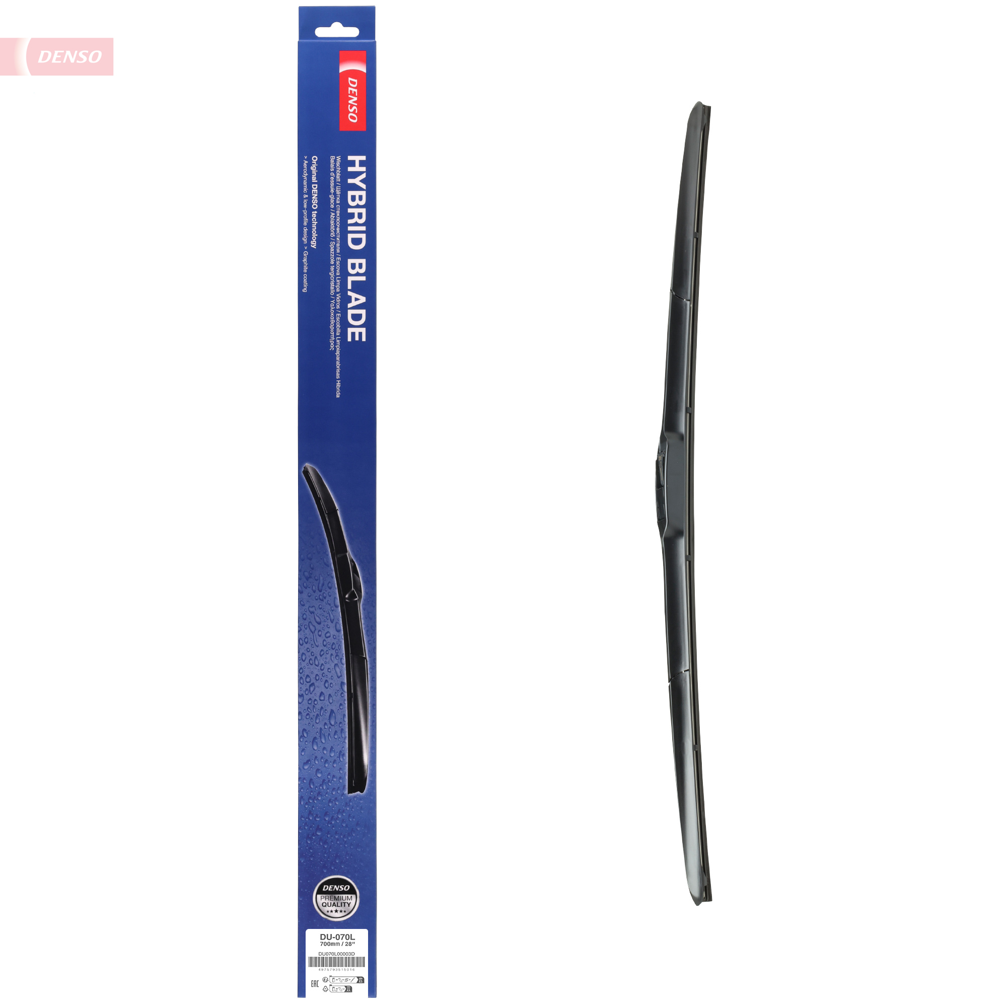 DENSO Viskerblad DU-070L for TOYOTA CITROËN MITSUBISHI PEUGEOT