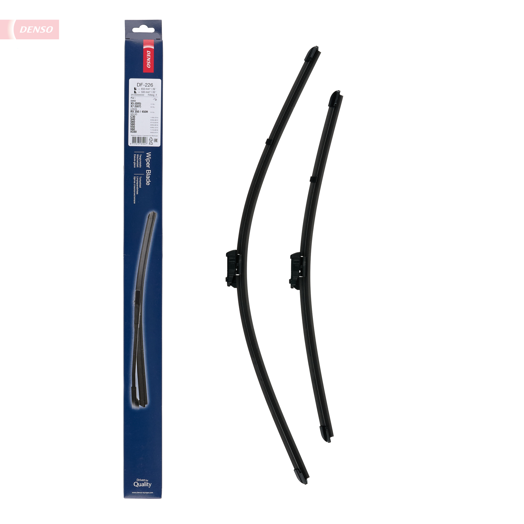 DENSO Viskerblad df226 for BMW VOLVO