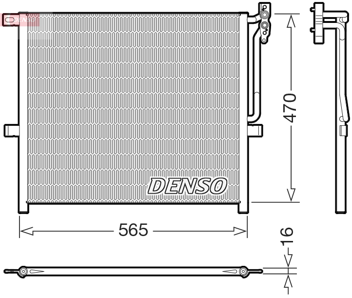 DENSO Kondensor, klimaanlæg dcn05001 for BMW