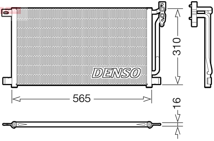DENSO Kondensor, klimaanlæg dcn05003 for MINI