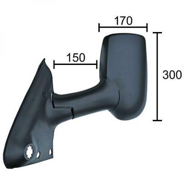 DIEDERICHS Sidespejl 1455225 venstre for FORD