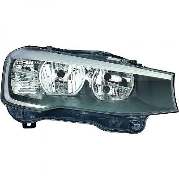 DIEDERICHS Forlygte 1276183 H7/H7 venstre for BMW