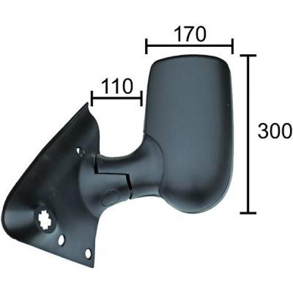 DIEDERICHS Sidespejl 1454225 venstre for FORD