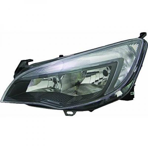 DIEDERICHS Forlygte 1807982 H7/H7 højre for OPEL