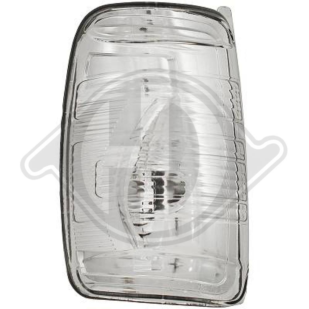 DIEDERICHS Blinklygte 1457127 W5W Sidespejl venstre side for FORD