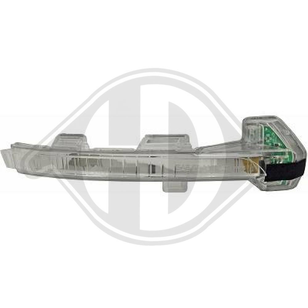 DIEDERICHS Blinklygte 2249128 LED Sidespejl højre side for VW
