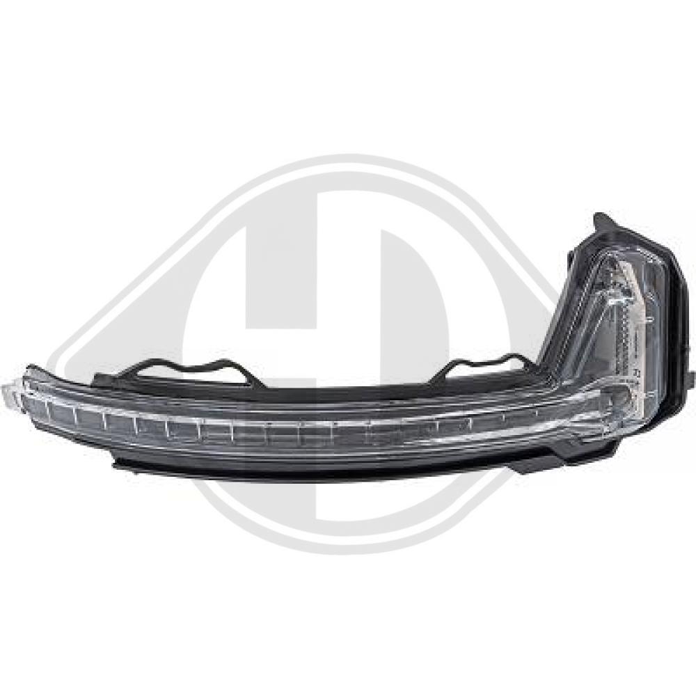 DIEDERICHS Blinklygte 2256326 LED Sidespejl højre side for VW