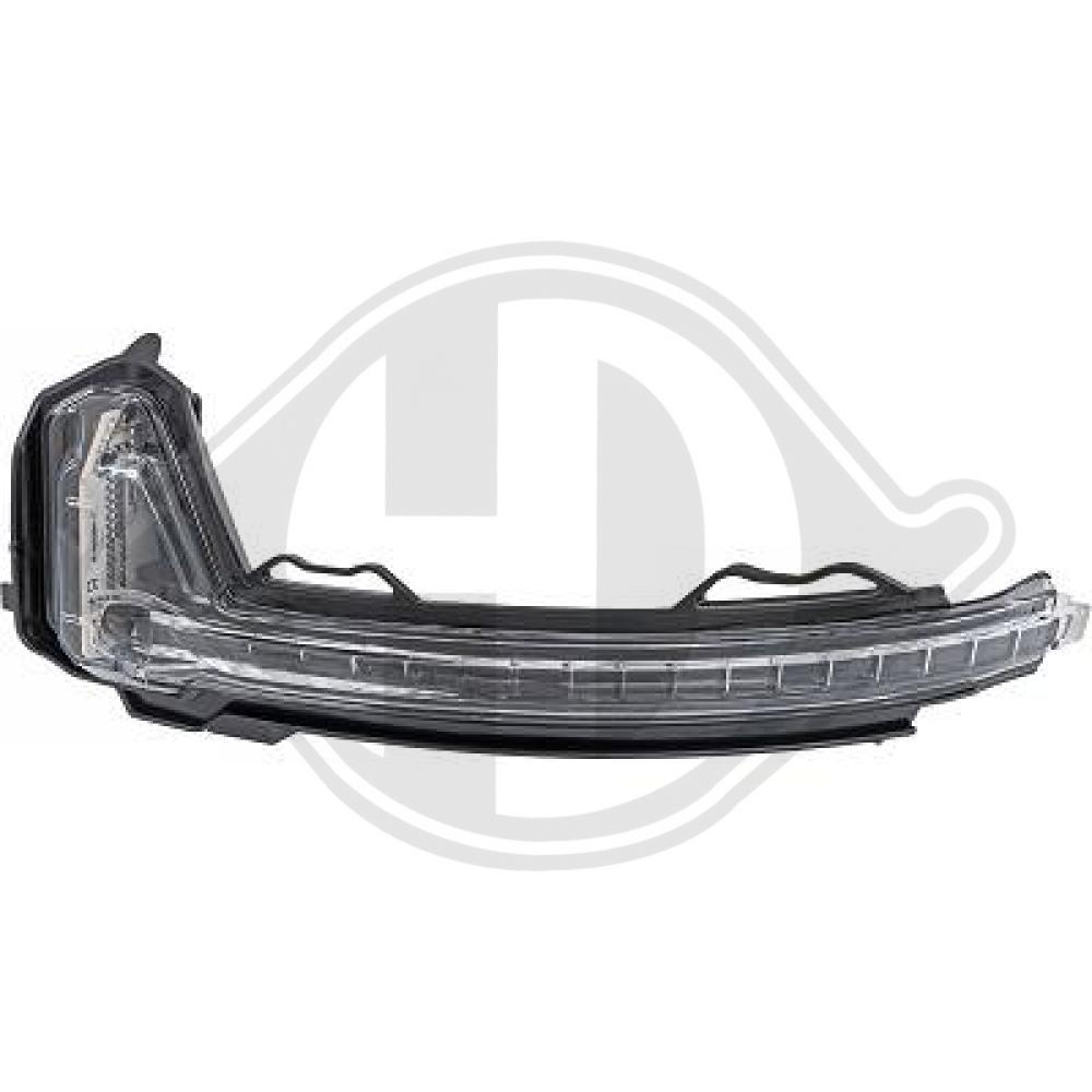 DIEDERICHS Blinklygte 2256327 LED Sidespejl venstre side for VW