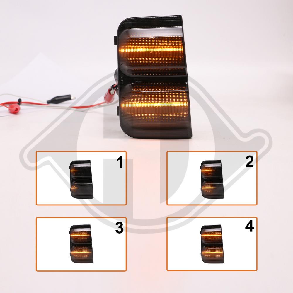 DIEDERICHS Blinklygte LID10461 LED sidespejl