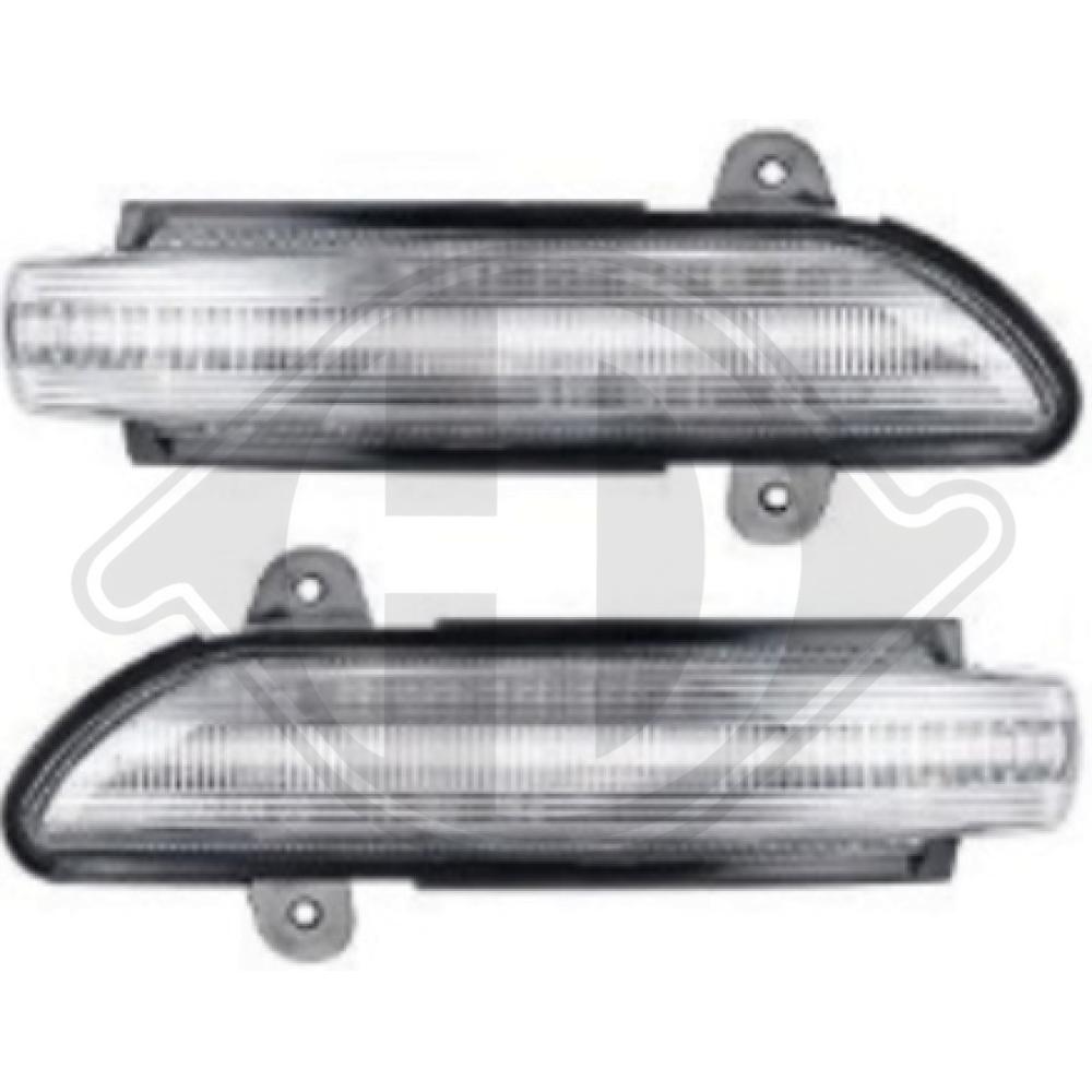 DIEDERICHS Blinklygte lid10471 sidespejl for MERCEDES-BENZ