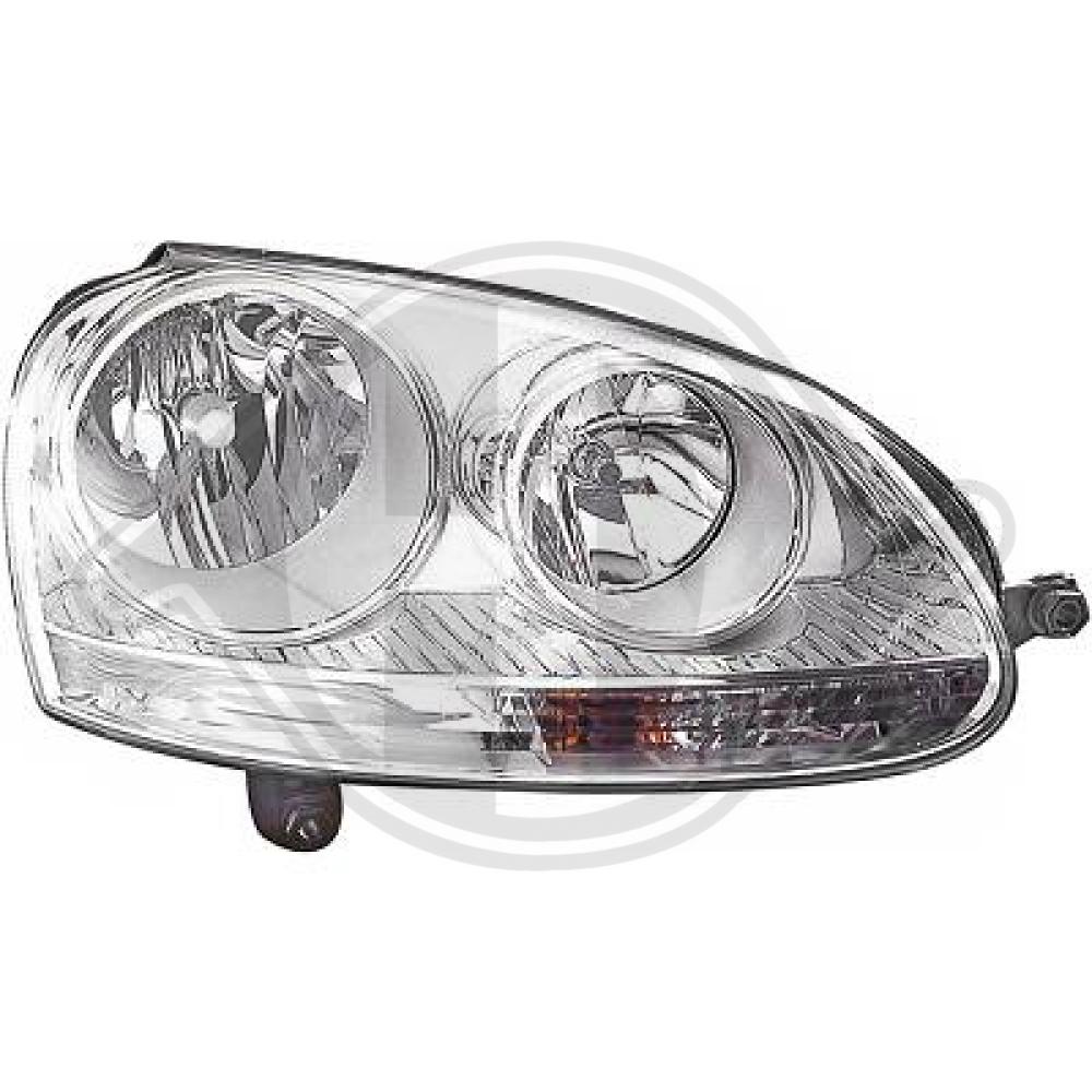 DIEDERICHS Forlygte 2214182 H7/H7 højre for VW