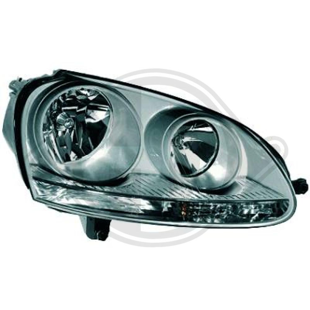 DIEDERICHS Forlygte 2214082 H7/H7 højre for VW