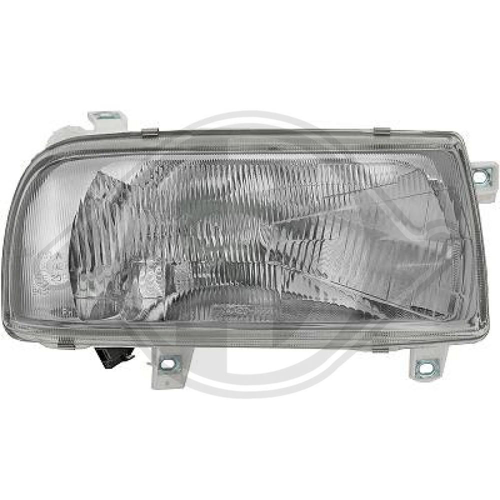 DIEDERICHS Forlygte 2230082 H4 højre for VW