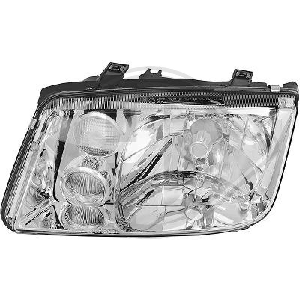 DIEDERICHS Forlygte 2231983 H4/H3 venstre for VW