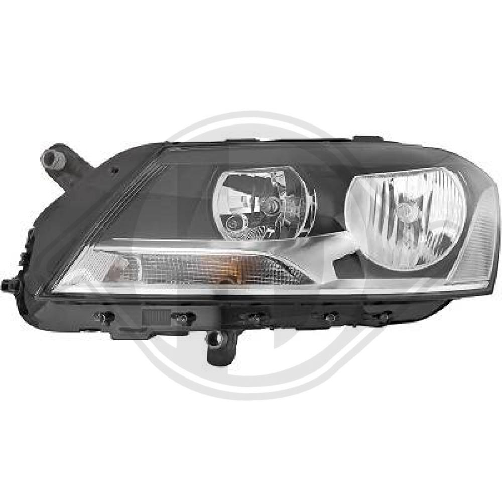 DIEDERICHS Forlygte 2248981 H7/H7 venstre for VW