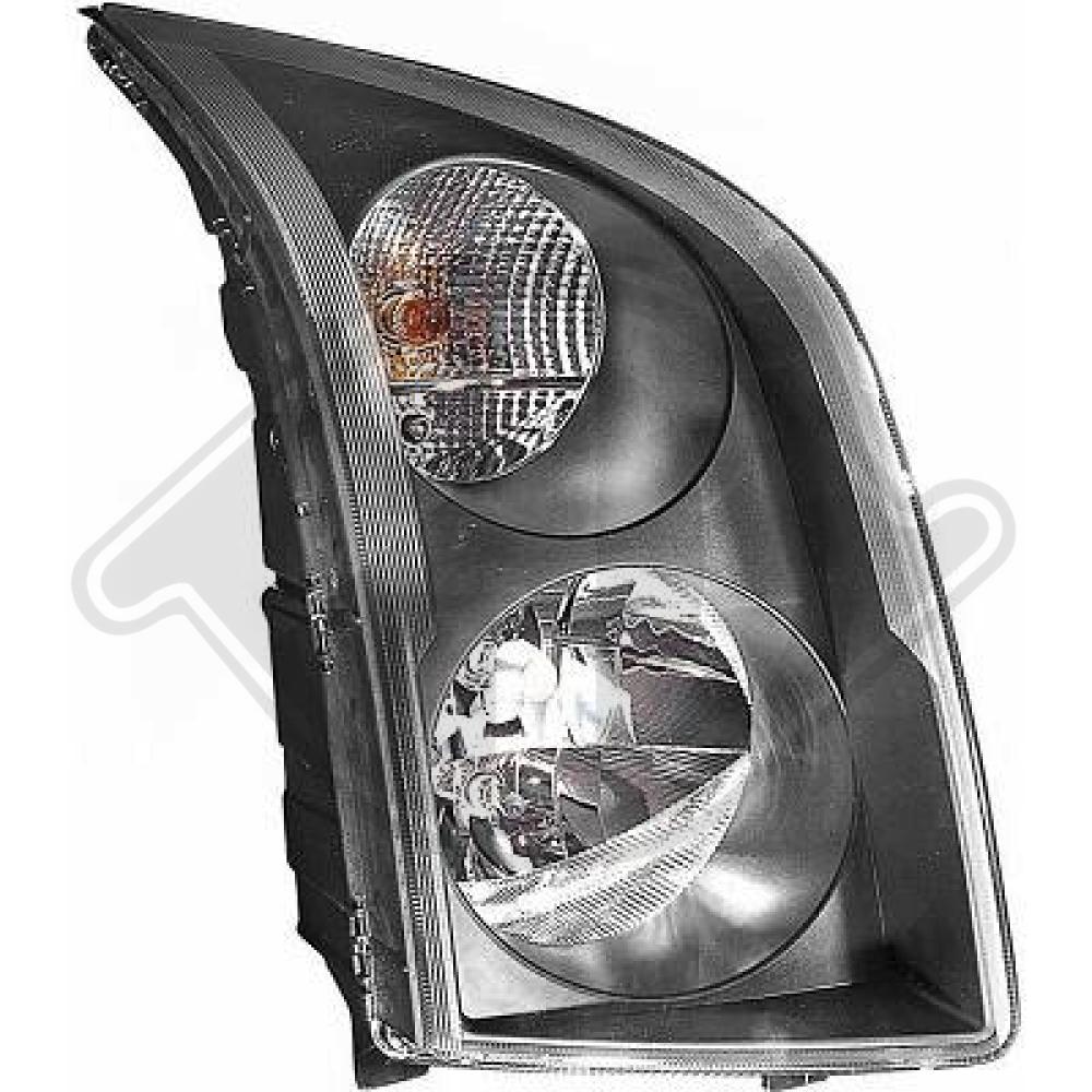 DIEDERICHS Forlygte 2281981 H7/H7 venstre for VW