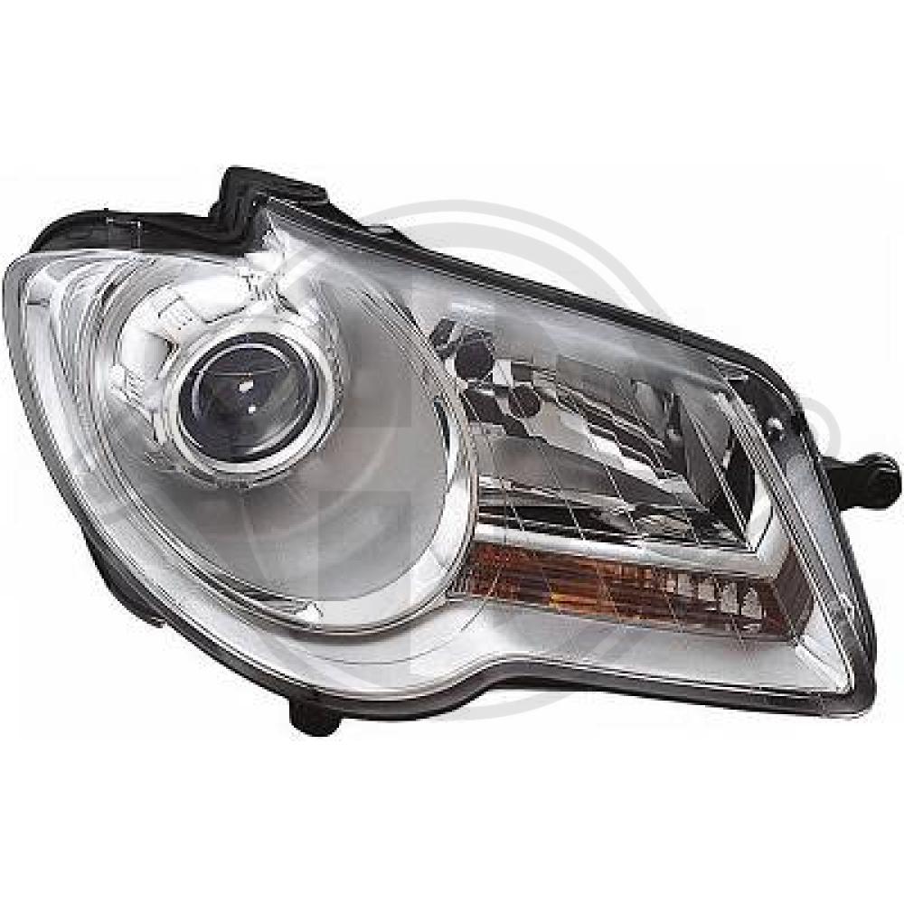 DIEDERICHS Forlygte 2295186 H7/H7 højre for VW