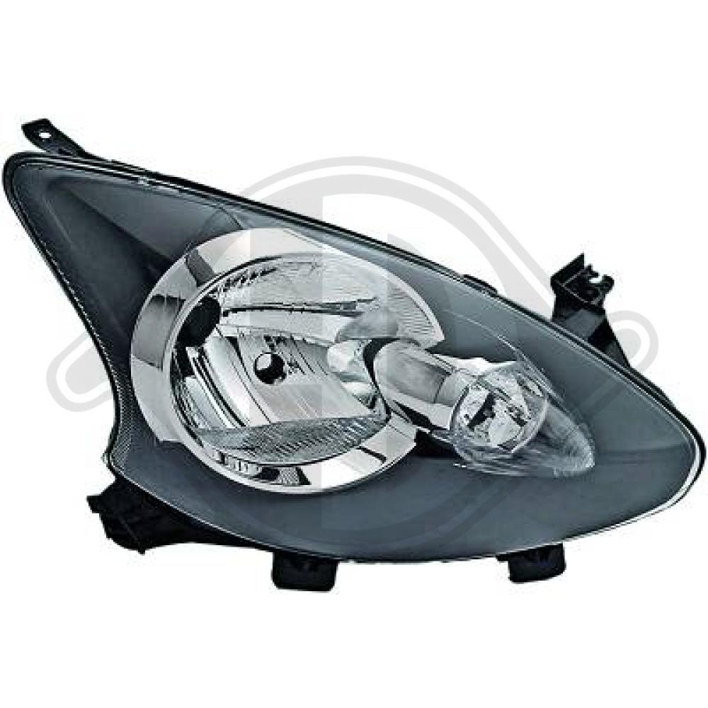 DIEDERICHS Forlygte 6600980 H4 højre for TOYOTA